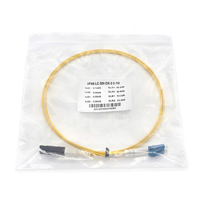 KEXINT FTTP Duplex VF45 to LC UPC Connector Single Mode Multimode Fiber Optic Patch Cord
