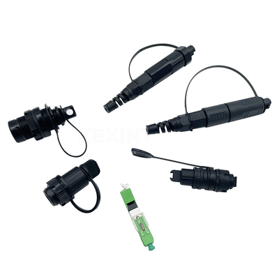 KEXINT IP68 Fiber Optic Drop Cable Outdoor Cable Assemblies Huawei Corning Fiber Optic Waterproof Fast Connector