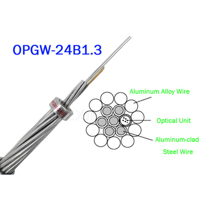 OPGW ADSS Fiber Optic Cable 24B1.3 Range 60 130 Power Telecommunication Metal Wires