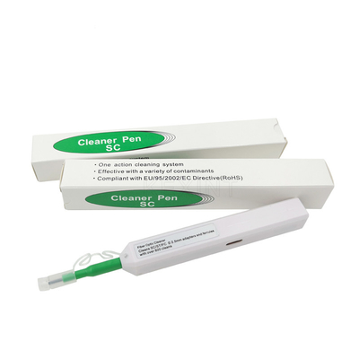 1.25 / 2.5mm LC SC FC ST Ultrasonic one click fiber cleaning pen For Optic Jumper