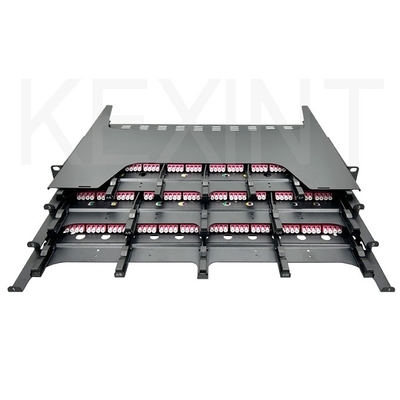 144 Core High Density 19 Inch 1U ODF Patch Panel For Big Data Computer Room