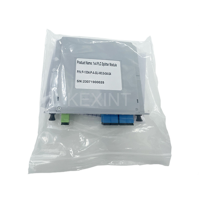 KEXINT FTTH LGX Card Type PLC Optical Splitters 1x4 SC UPC G657A1 Fiber Optic PLC Splitter