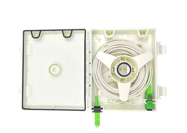 Desk Waterproof FTTH Distribution Box 1 Core 2 Cores SC Pigtail Adaptor