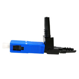 Clamshell SC-APC Fiber Optic Quick Connector 0.3dB Insertion Loss Easily Installed 55cm