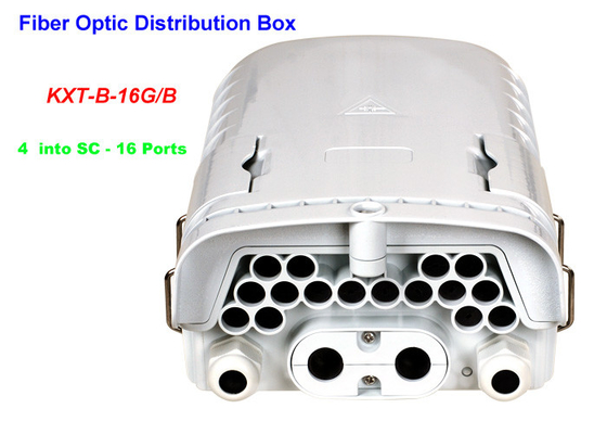 16 ~ 96 Cores FTTH Fiber Optic Distribution Box 4 into SC 16 Ports Wall mounting Holding pole