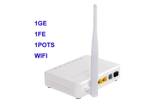 Fiber Network ONT Gigabit ONU Device GEPON 1Ge 1 FE 1 Pots WIFI 802.11b/G/N XPON