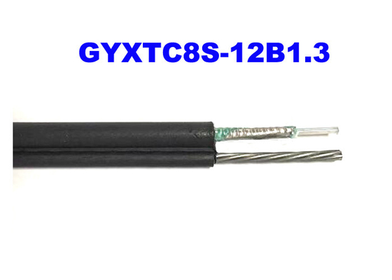 Outdoor GYXTC8S 12G652D Fiber Optic Armoured Cable OS2 Self Supporting Erial Installation 8 Structure
