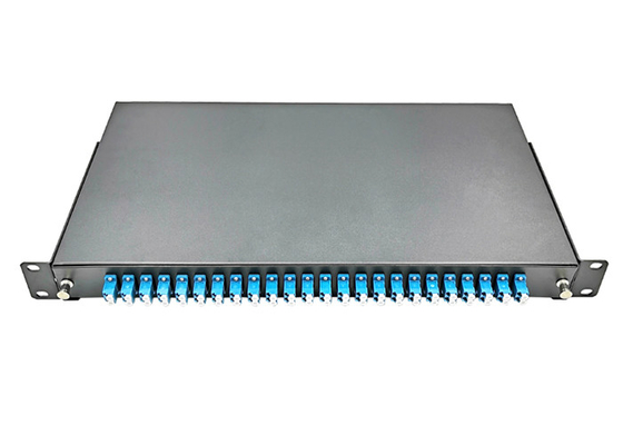 1U 19&quot; LC UPC 48 Cores ODF Rack Fiber Patch Panel Frame Drawer Type