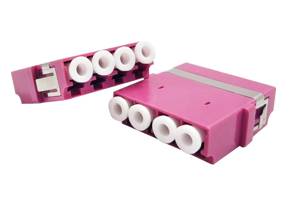 LC/PC 4P FTTx OM3 Fiber Optical Adapters For FTTH Box