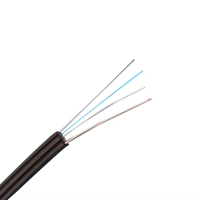 LSZH FTTH 4C Fiber Optic Drop Cable Single Mode G652D Self Supporting Cables