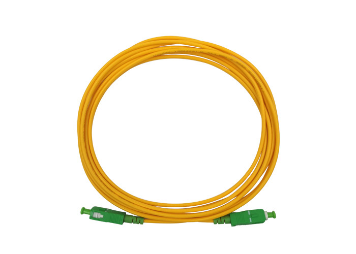 Single Mode SC/APC SC/APC Fiber Optical Patch Cord 10M Low Loss Return