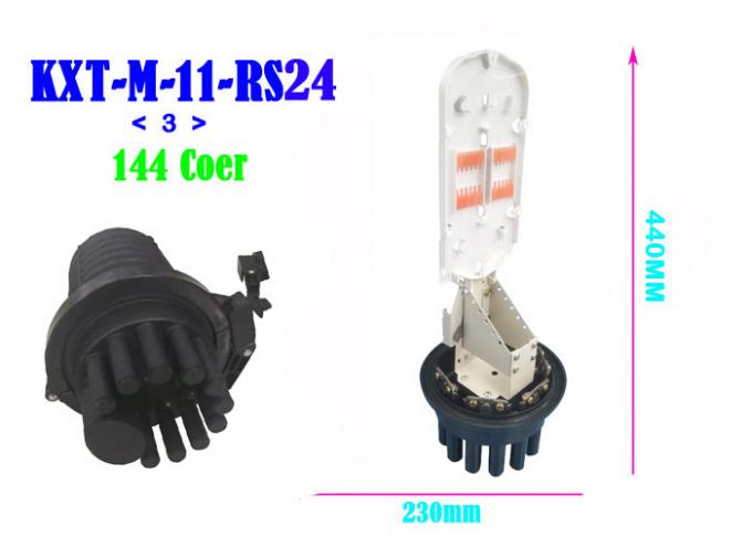 IP68 Fiber Optic Closure , Fiber Optic Contact Closure Fully Mechanical Sealing