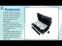 KEXINT FTTH Wall Mounting 16 Port SC/LC Adapter 1X16 PLC Splitter Fiber Optic Termination Box