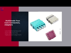 Excellent Performance Fiber Optic Adaptor 4 Core LC Communication FTTH System Blue