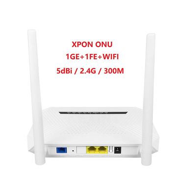 Fiber Optical Equipment Home Gateway Unit XPON ONU 2 Port 1GE 1FE With WIFI