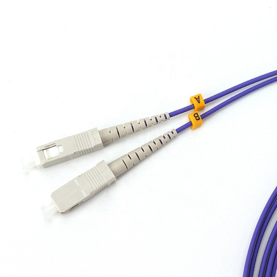 KEXINT SC LC Duplex Fiber Optic Patch Cord MM OM2 Purple Color 50/125 2.0mm 3m LSZH
