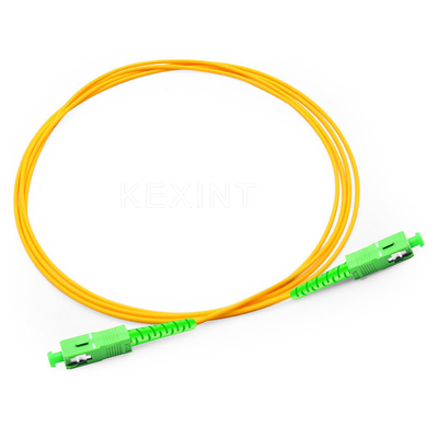 G657A1 3M SC APC Simplex Optical Fiber Patch Cable FTTH LSZH 2.0MM Single Mode