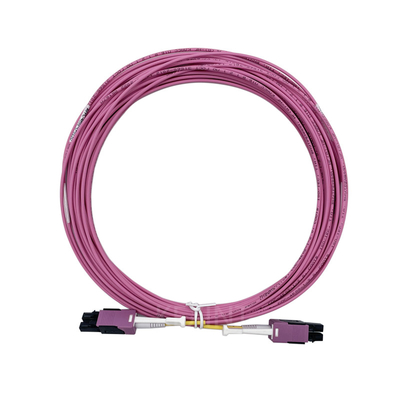 KEXINT Uniboot Fiber Optical Patch Cord LC Duplex OM4 LSZH Magenta