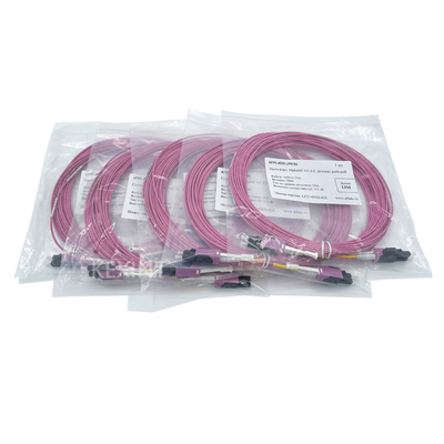 KEXINT Uniboot Fiber Optical Patch Cord LC Duplex OM4 LSZH Magenta