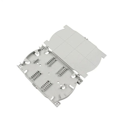 FTTH ABS Plastic KEXINT Fiber Splice Cassette , 12 24 Core Fiber Optic Splice Tray