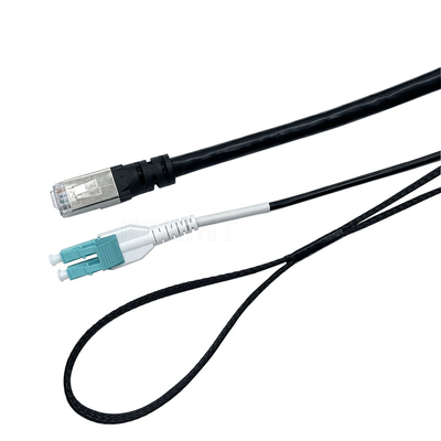 KEXINT LC Duplex CAT6 UTP Network Cable ADD 2 Core Photoelectric Composite Cable