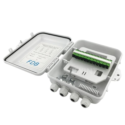 KEXINT KXT-16A FTTH Fiber Optic Distribution Box 12 16 Cores Outdoor IP65 Waterproof White
