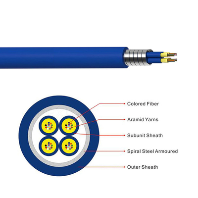 KEXINT Indoor 48 96 Cores Multicore Bundle Armored Optical Cable GJAFKV Fiber Optic Cable