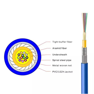 KEXINT FTTH GJSFJV Indoor Bundled Multi-core Steel Tape Armored Fiber Optical Cable