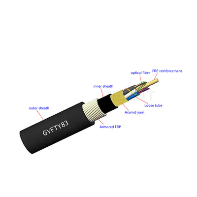 KEXINT GYFTY83 Outdoor Anti-bird Pecking Rat-proof Non-metal Central Strengthen FRP Optical Fiber Cable