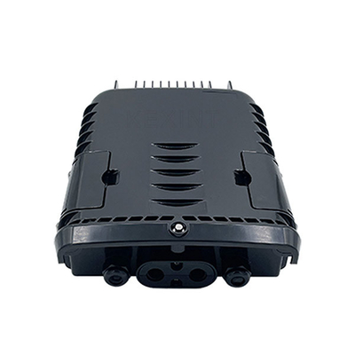 2 In 2 Out Black PC ABS Fiber Optic Distribution Box KEXINT FTTH IP65 Waterproof