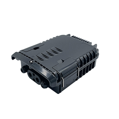 2 In 2 Out Black PC ABS Fiber Optic Distribution Box KEXINT FTTH IP65 Waterproof