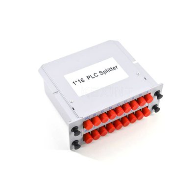 Kexint 1x2 1x4 1x8 1x16 1x32 White Color Low In Loss Passive Fc fiber optic plc splitter Ftth Cassette Insert Type