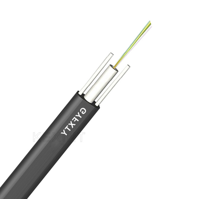 Fiber Optic Non Armored Cable Outdoor GYFXTY 2-24 Cores Black Center Beam Loose Tube