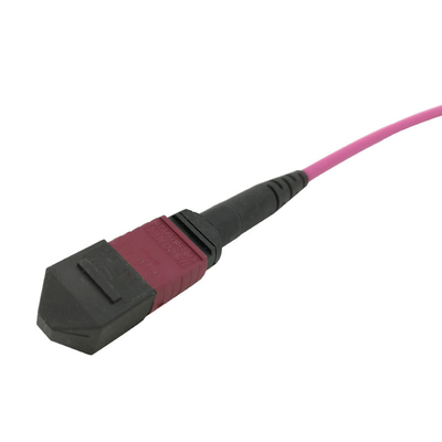 G657A1 Fiber Optical Patch Cord 24 Cores Red Low Insertion Loss