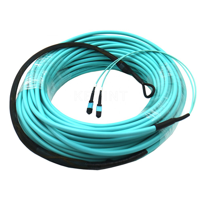 12 Cores 24 Cores Blue OM3 Fiber Cable With PVC LSZH Outer Sheath