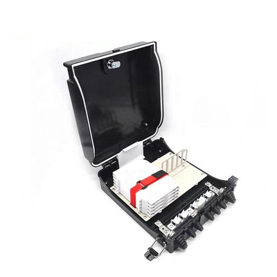 Custom Black Fiber Optic Distribution Box Outdoor Indoor 48 Core Cable