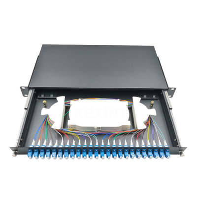LC UPC Rack Fiber Patch Panel Box Distribution Frame Drawer Type