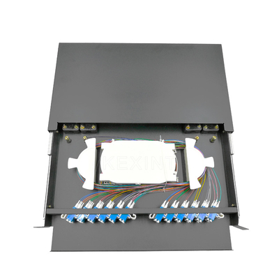 FTTH 1U Optical Fiber Distribution Panel With Duplex Connector