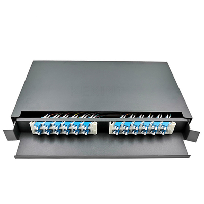 FTTH 1U Optical Fiber Distribution Panel With Duplex Connector