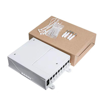 ABS PC Material FTTH Indoor Wall Mounting 8 Port Fiber Optic Terminal Box KEXINT