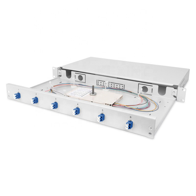 FTTH 6 To 12 Core Fiber Optic Patch Panel With 6 Simplex Or Duplex Adapters Pigtails