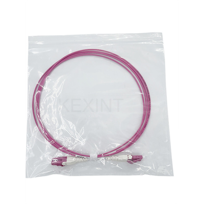 KEXINT Optical Fiber Patch Cord Multimode OM4 LC-LC Duplex Uniboot LSZH 2.0mm 2 Meter