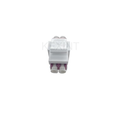 KEXINT Fiber Optical Adapter LC Duplex Multimode OM4 Fiber Optic Keystone Coupler