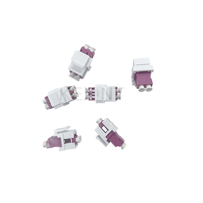 KEXINT Fiber Optical Adapter LC Duplex Multimode OM4 Fiber Optic Keystone Coupler