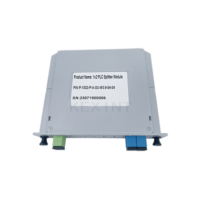 KEXINT 1x2 Fiber Optical PLC Splitter SC/UPC Single Mode G657A1 FTTH LGX Card Type