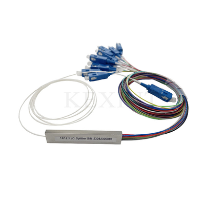 0.9mm Diameter 1x12 Splitter Fiber Optic 1m Length