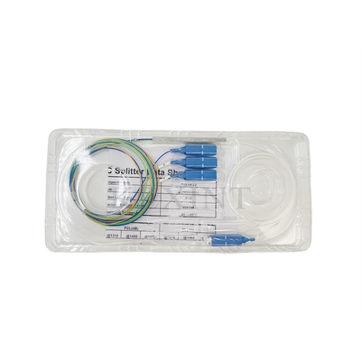 1x3 SC / UPC Fiber Optical Plc Splitter 1 M Length