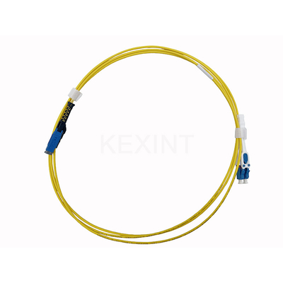 KEXINT 2M MDC UPC To LC UPC Uniboot Duplex OS2 Single Mode LSZH (OFNR) 2.0mm Fiber Optic Patch Cable