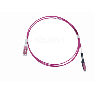 KEXINT 2M MDC UPC To LC UPC Uniboot Duplex Multimode OM4 LSZH (OFNR) 2.0mm Fiber Optic Patch Cable