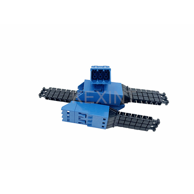 KEXINT ELiMENT MDC 3 Port Adapter Single Mode Blue With 3 Dust Plugs Match MDC Patch Cord